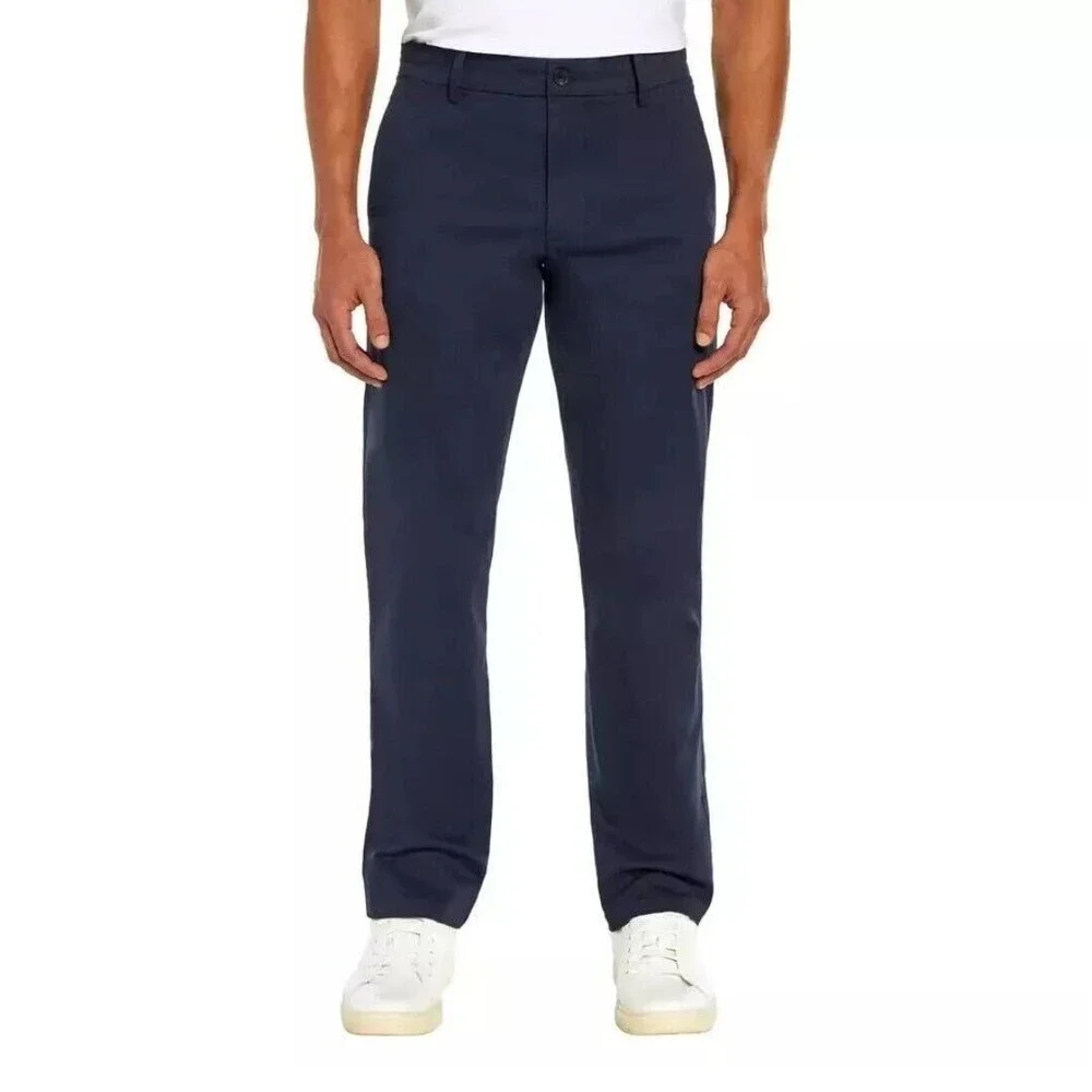 Banana Republic Men’s Cotton Chino Pant 36x30 Blue Slim Straight Fit